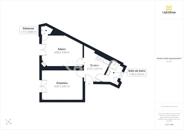 Vente Appartement 2 pièces de 35m² - 75015 Paris