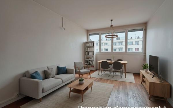 Appartement à vendre    3 pièces • 51,75 m2 Lyon 3