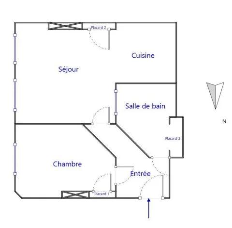 APPARTEMENT T2 A LOUER - LYON 3EME ARRONDISSEMENT Bonnel-Servient 37.93 m 2 778,71 € charges comprises par mois