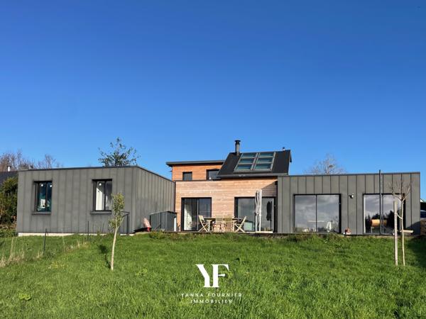 Rosnoën (29590) Maison contemporaine - 5 chambres - Vue sur la rivière de Rosnoën,