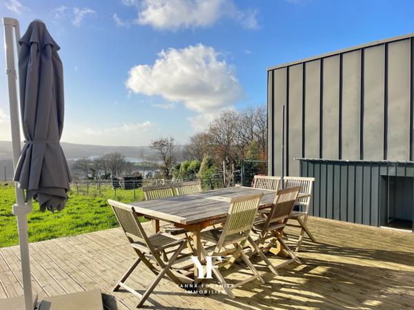 Rosnoën (29590) Maison contemporaine - 5 chambres - Vue sur la rivière de Rosnoën,