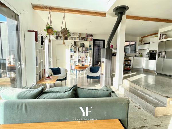 Rosnoën (29590) Maison contemporaine - 5 chambres - Vue sur la rivière de Rosnoën,