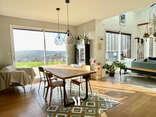 Rosnoën (29590) Maison contemporaine - 5 chambres - Vue sur la rivière de Rosnoën,