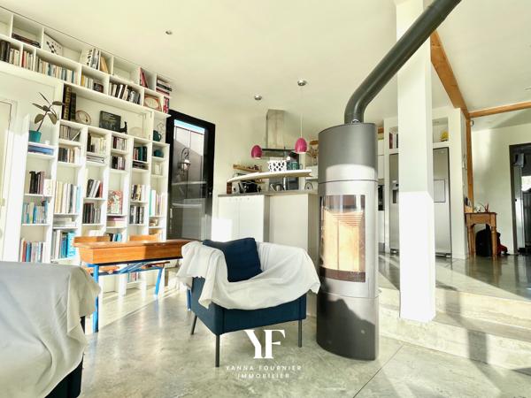 Rosnoën (29590) Maison contemporaine - 5 chambres - Vue sur la rivière de Rosnoën,