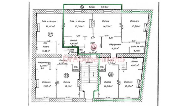 Appartement à vendre 4 pièces de 109 m²