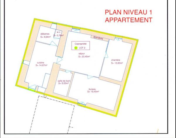 À vendre - T4, 4 pièces situé à Périgueux (24000)