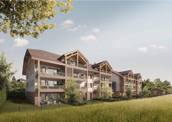 EXCLUSIVITE à 15 mn d'EVIAN T2 41m², balcon avec cellier, 2 stationnements, calme (74500)