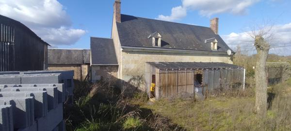 À vendre - Maison ancienne, 3 pièces située à Lhomme (72340)