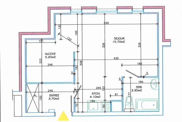 Appartement Corbeil Essonnes 1 pièce(s) 32 m2