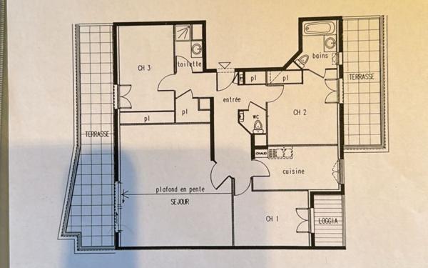 Appartement à vendre    3 pièces • 114,55 m2 Bron