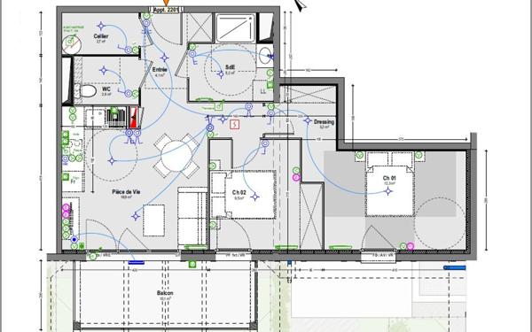 Appartement à vendre    3 pièces • 58,60 m2 Saint-Paul-lès-Dax