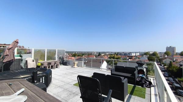 Noisy-le-Grand – 4 pièces 72 m² – Terrasse exceptionnelle de 60 m² – 3 chambres – Parking en sus – RER A à 8 min à pied