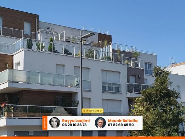 Noisy-le-Grand – 4 pièces 72 m² – Terrasse exceptionnelle de 60 m² – 3 chambres – Parking en sus – RER A à 8 min à pied