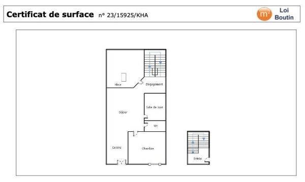 77590 Chartrettes Appartement 3 pièces - 41.13m²