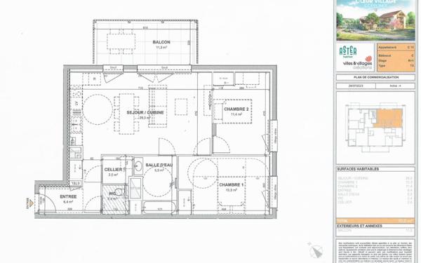 Appartement à louer    3 pièces •  Copponex