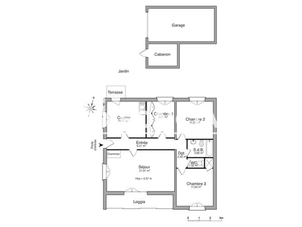 Location Maison 4 pièces 78.32 m² - 23 BD DES ALGUES Saint Hilaire De Riez 85270