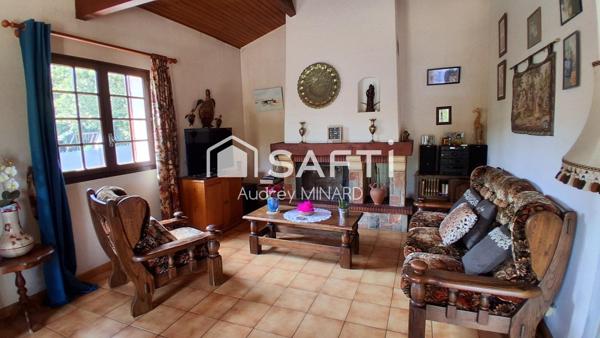 Maison landaise avec 4 chambres, bureau, jardin et garage