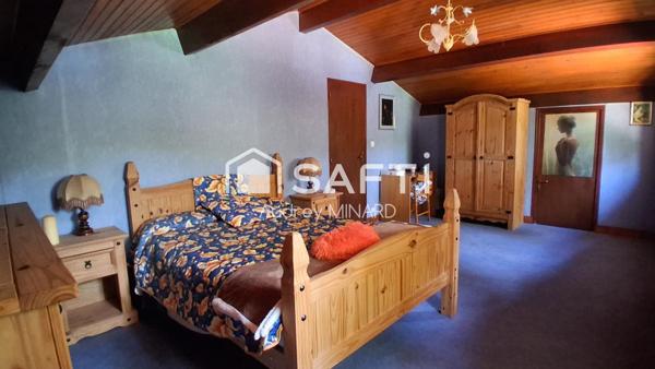 Maison landaise avec 4 chambres, bureau, jardin et garage