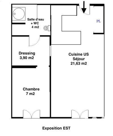 Appartement à vendre 2 pièces 36,55 m² Romainville