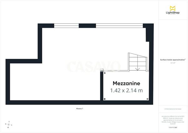 Vente Appartement 1 pièce de 25m² - 75018 Paris