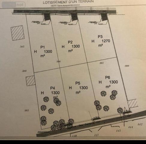 Terrain à Batir à vendre à Saint-Amand-Montrond dans le Cher (18200), ref : 18022/566