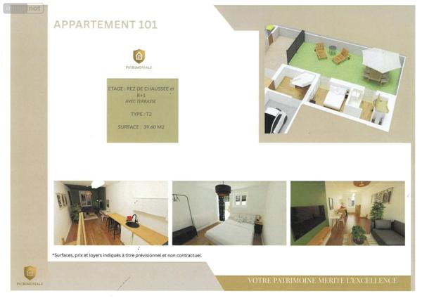Appartement à vendre à Tours dans l'Indre-et-Loire (37000), ref : 001/2499   
TOURS