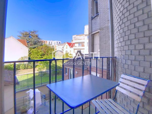 COLOMBES – PETITE GARENNE – 3 PIÈCES AVEC BALCON ET CAVE