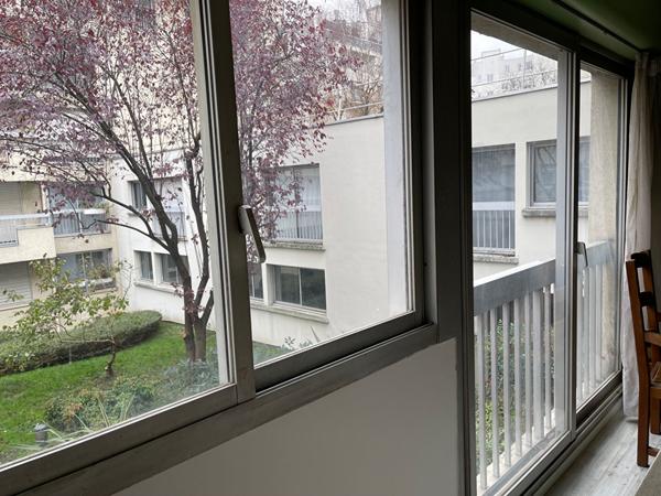 Michel -BIZOT / PORTE de CHARENTON résidence de STANDING sécurisée, studio 24 m² sur cour arborée