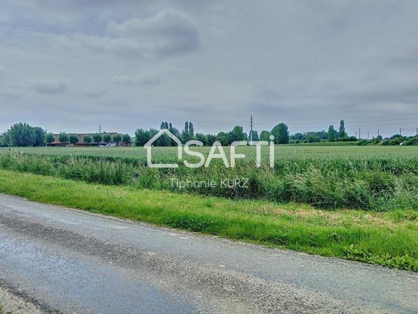 Terrain à bâtir en campagne d'Aire-sur-la-Lys