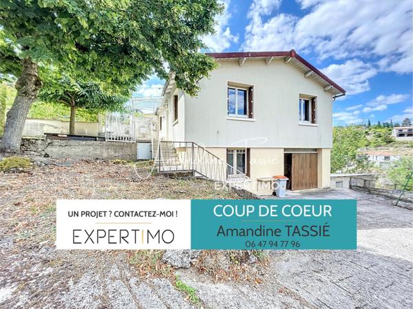 Millau (12100) Maison rénovée avec terrain en terrasse – Environ 60,5 m² habitables + dépendances