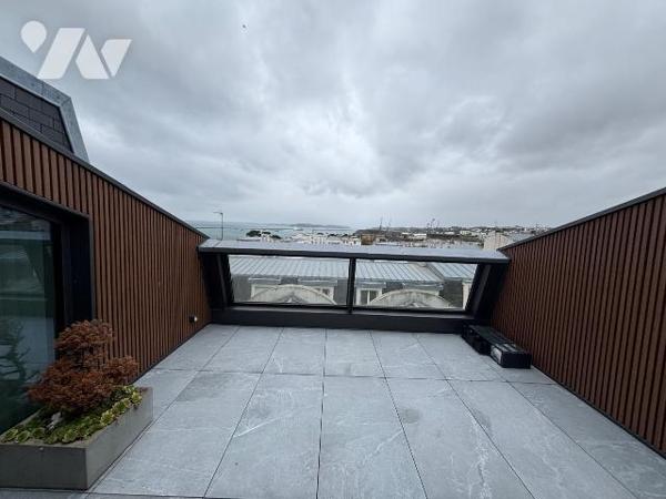 Brest - Triangle d'Or - Duplex  d'exception de 102.91m2 habitables avec terrasse et vue mer à c...
