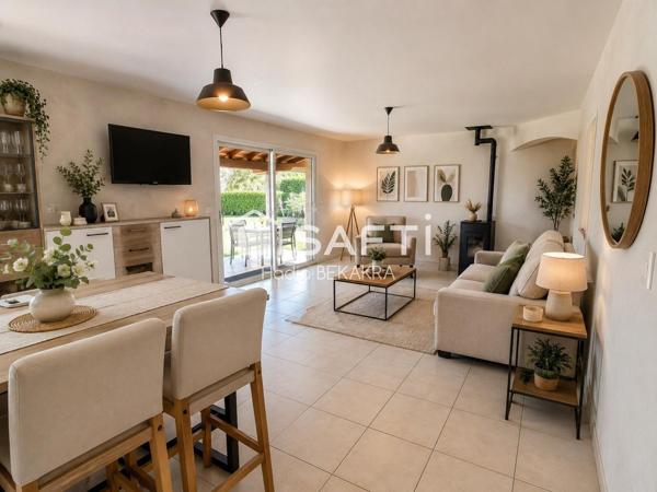 MAISON FAMILIALE – 100 m² – 4 CHAMBRES – TERRAIN 528 m² - SAINT-RAMBERT-D'ALBON