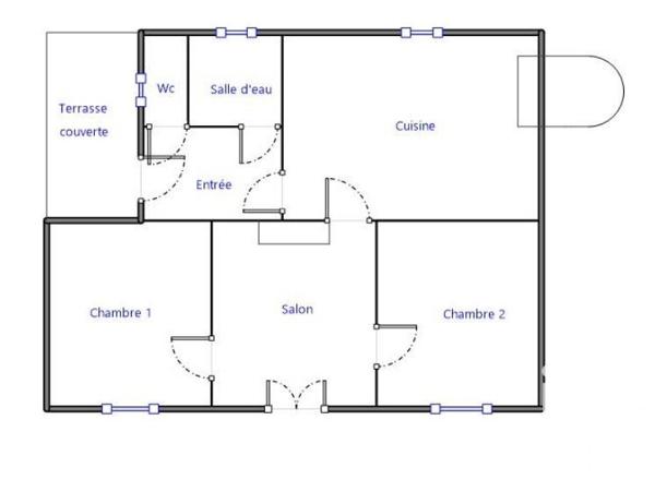 Maison 3 pièces de 70 m² à Mios (33380)