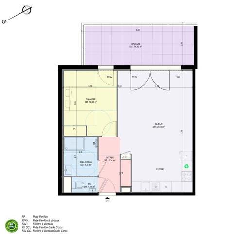 Appartement à vendre 2 pièces 53 m² Agay