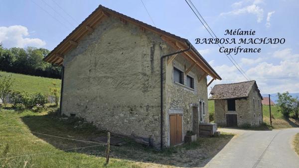 A Desingy maison individuelle en pierre rénovée avec potentiel et charme de l’ancien + dépendance en pierre – Calme absolu à environ 10 mns de Frangy et de Seyssel