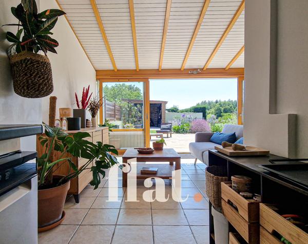 Maison | Vue campagne | 87 m² | 2 chambres | Jardin 1 000 m² | Vue dégagée | Possibilités d’agrandissement