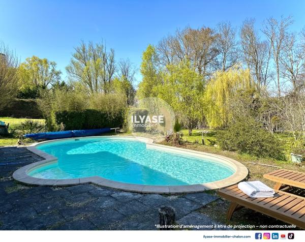Maison 212m² | 5CH | 2530m² de terrain clos et arboré | Piscine
