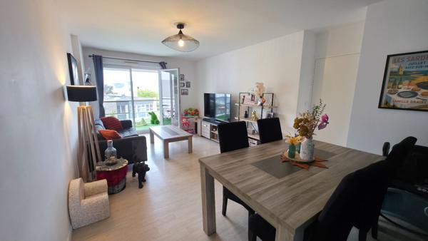 Appartement Montoir De Bretagne Type 3 de 61.08m², deux chambres, balcon, garage et stationnement
