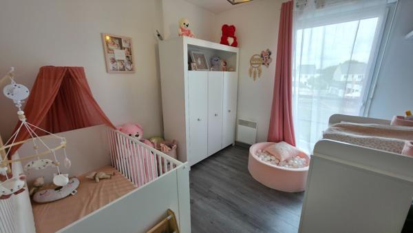 Appartement Montoir De Bretagne Type 3 de 61.08m², deux chambres, balcon, garage et stationnement