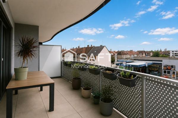 SUPERBE F3 RÉCENT AVEC BALCON & PARKING À TERVILLE