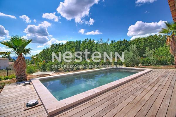 A VENDRE ! LORGUES, MAISON NEUVE, 160 m², 3 SUITES PARENTALES, PISCINE, QUARTIER PRISÉ