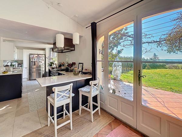 Propriété en campagne de Cucuron, vues magnifiques, piscine 20x4.5