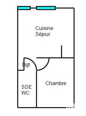 Appartement à vendre 2 pièces 24,63 m² Amiens