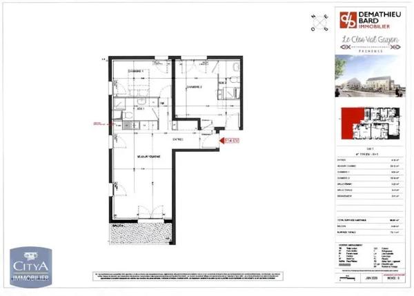 Appartement à louer 3 pièces 65.64m² Freneuse (78840)