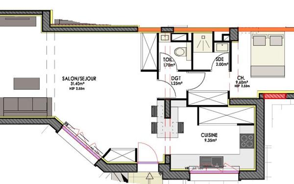 Appartement à vendre    2 pièces • 55 m2 Toulouse