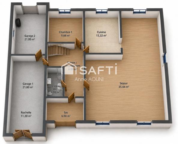 maison T4/5 lumineuse - belle parcelle piscinable
