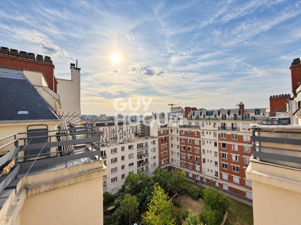 studio avec balcon de 12m² à 5 minutes du métro 7 Fort d'Aubervilliers