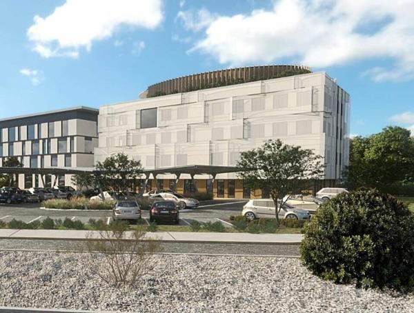 Bureaux neufs à louer à Sorgues dans zone commerciale avec parking