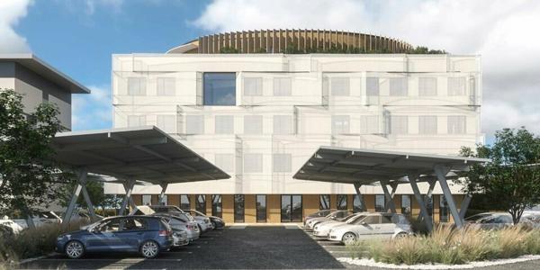 Bureaux neufs à louer à Sorgues dans zone commerciale avec parking