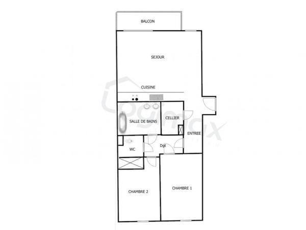 Vente appartement La rochelle, 65m² 3 pièces 363 300 avec balcon